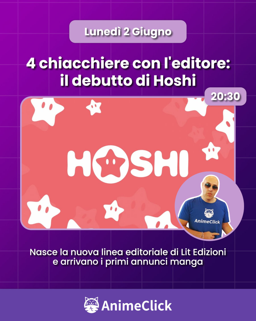 AnimeClick su Twitch: programma dal 2 all'8 giugno AnimeClick su Twitch: programma dal 2 all'8 giugno